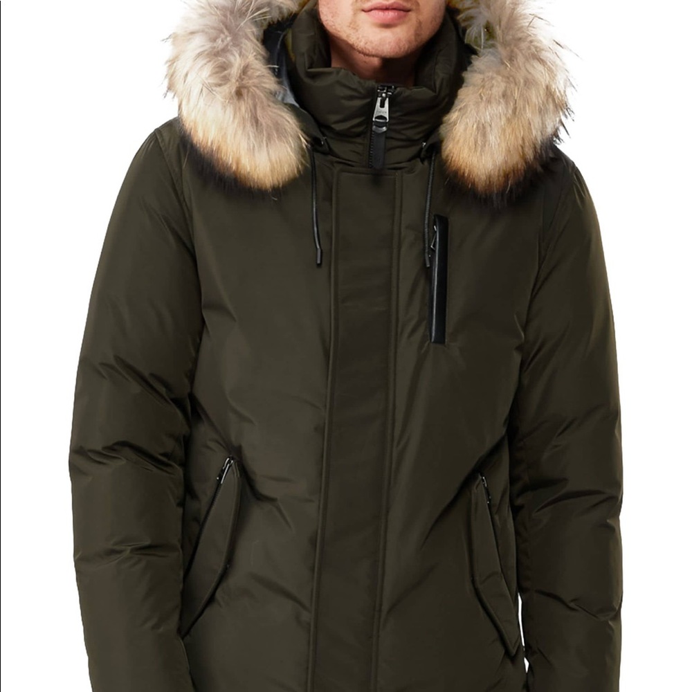 NEW Mackage Men’s Raf Coyote Fur-Trim Down Parka Jacket - new with tags